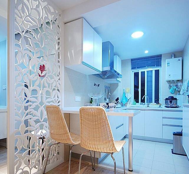 餐厅30公分屏风隔断现代简约,2021厨房餐厅隔断柜效果图大全