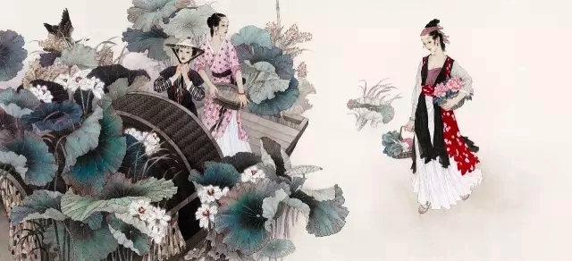 国画名家杨淑涛工笔仕女画欣赏,赵国经工笔仕女画作品欣赏