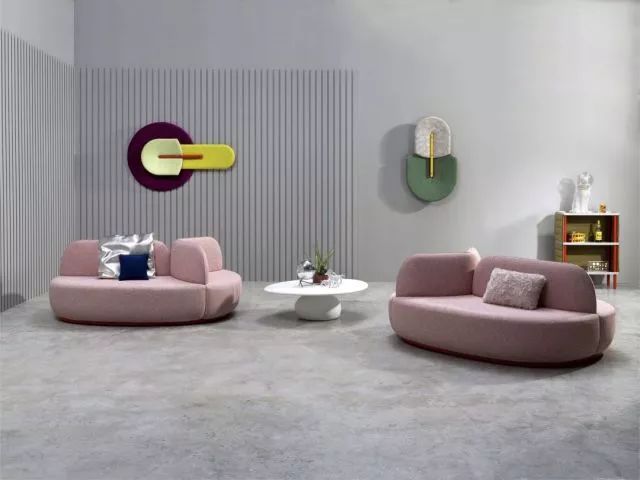 风靡全球的脏粉色系客厅搭配,流行家居配色中性色