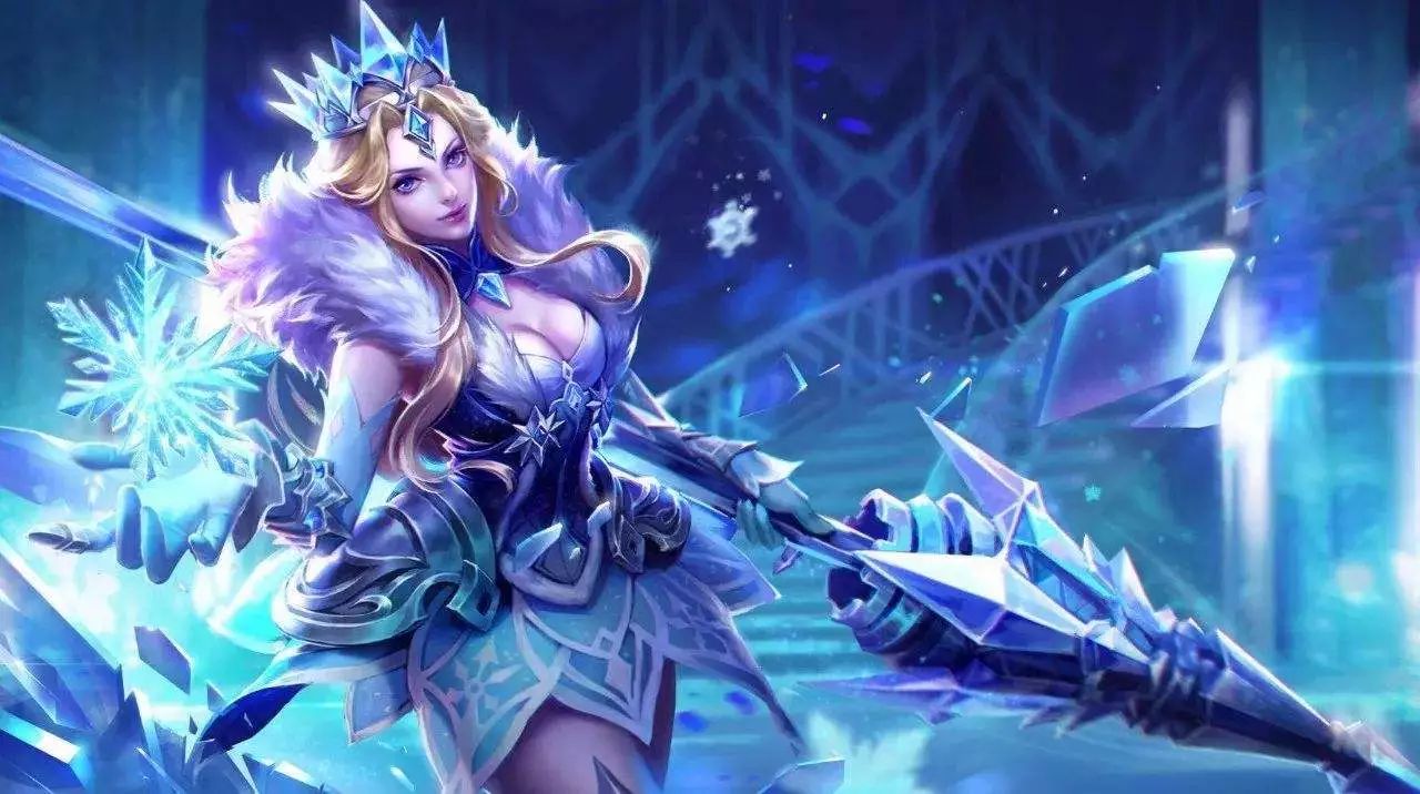 王者荣耀新皮肤冰冠女神使用视频,王者荣耀天美推出的最良心的活动