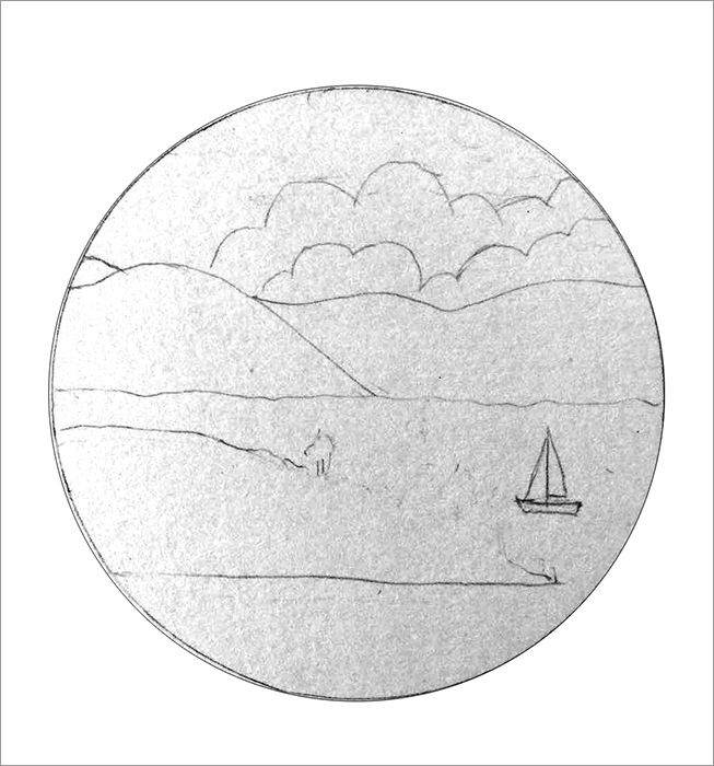 治愈系风景彩铅画简单入门,彩铅简单风景画详细教程