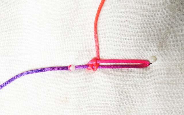 简单的麦穗编绳,麦穗结编绳教程手链