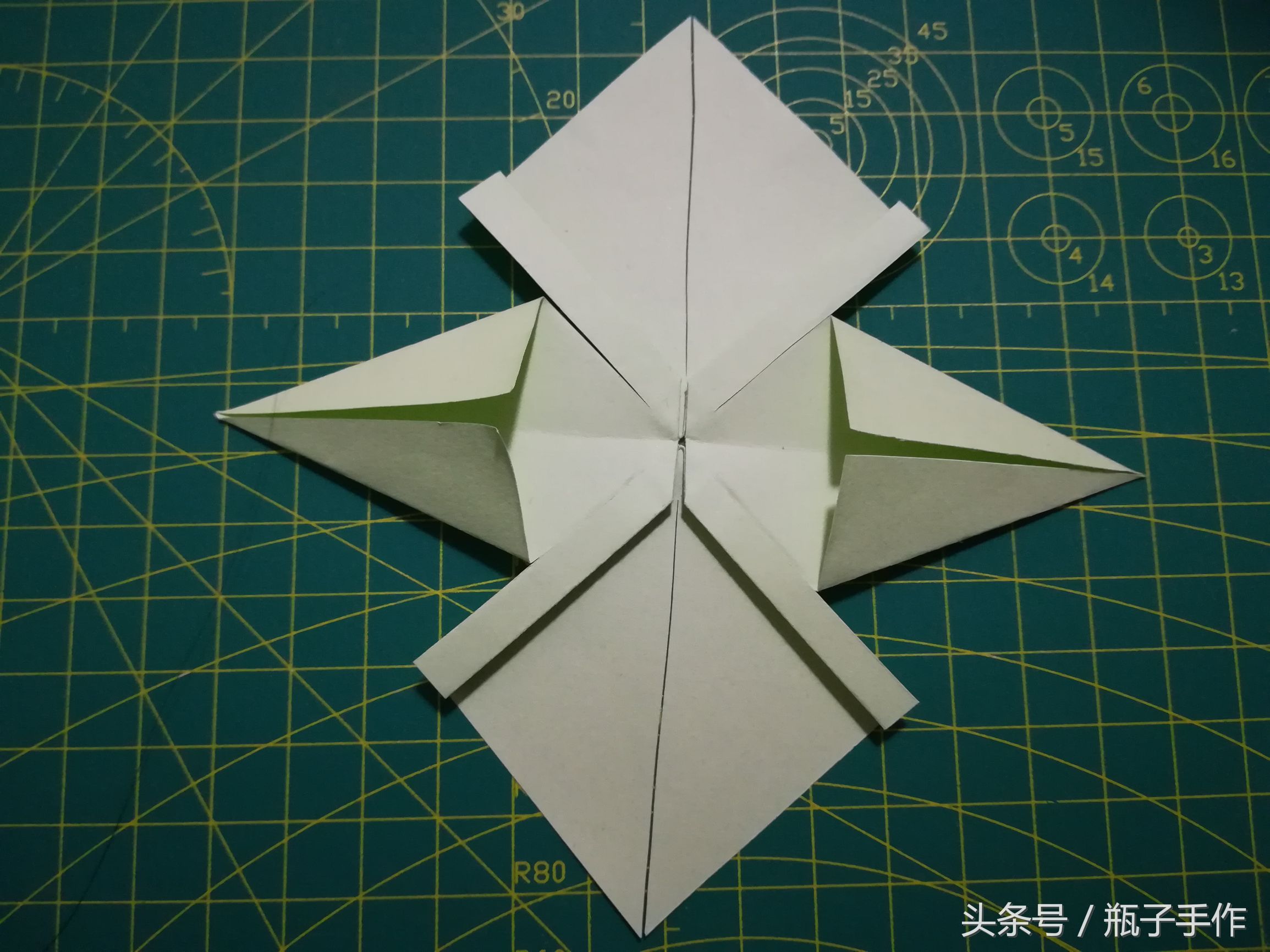 手工diy折纸ins蝴蝶结,手工折纸蝴蝶结详细慢教程