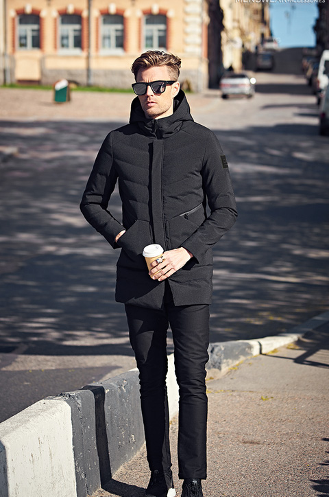 秋冬保暖服饰搭配男生,男性穿衣搭配冬季保暖套装