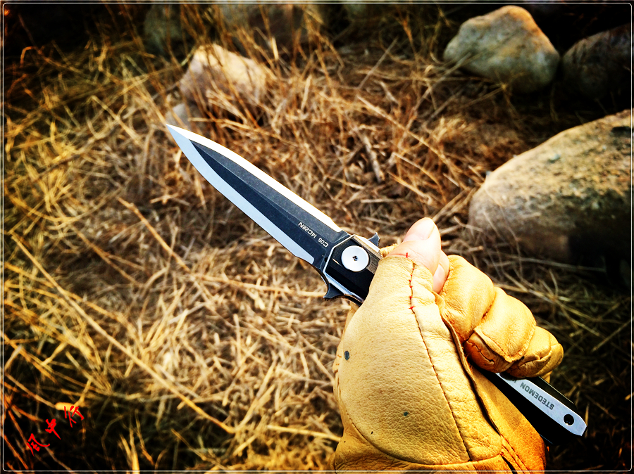 外形优雅的折叠小宝剑，STEDEMON时代C05双刃*刀折**试玩