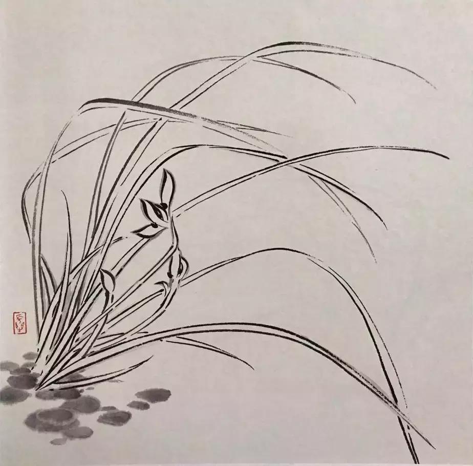 兰花绘画技法教程视频,徐湛国画兰花技法教学