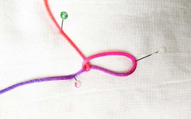 简单的麦穗编绳,麦穗结编绳教程手链