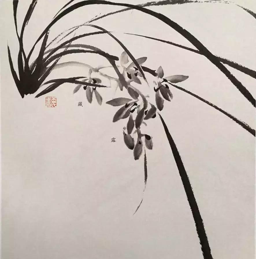 兰花绘画技法教程视频,徐湛国画兰花技法教学