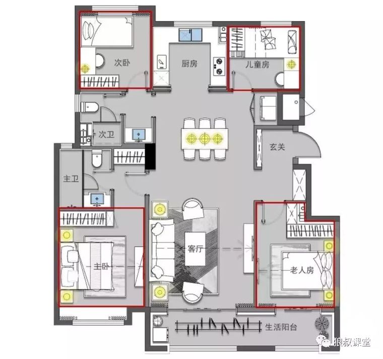 万科户型设计最新揭秘,万科三房设计案例