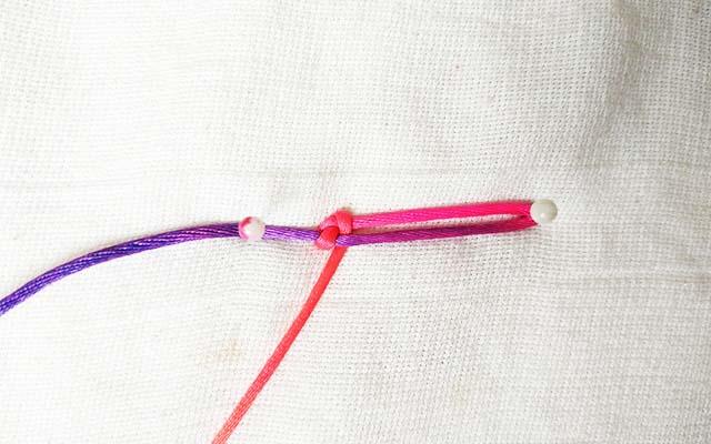 简单的麦穗编绳,麦穗结编绳教程手链