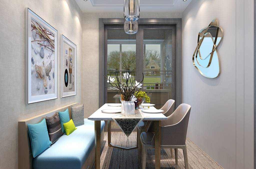 特色餐厅卡座隔断到顶木饰效果图,餐厅卡座一体效果图