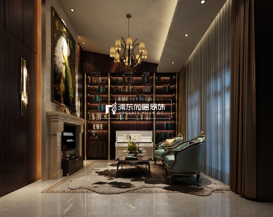 上海浦东新区碧云左岸独栋别墅,碧云湾样板间装修效果图