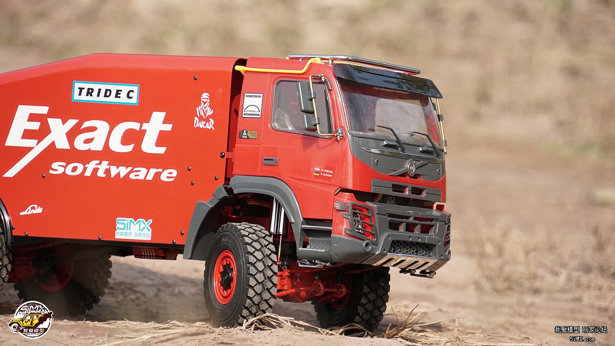 拉力卡车模型开箱测评 (静点拉力卡车模型路试)