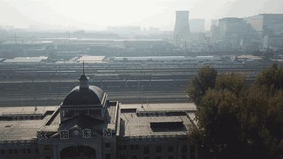 沈阳东站水塔以及奉海铁路