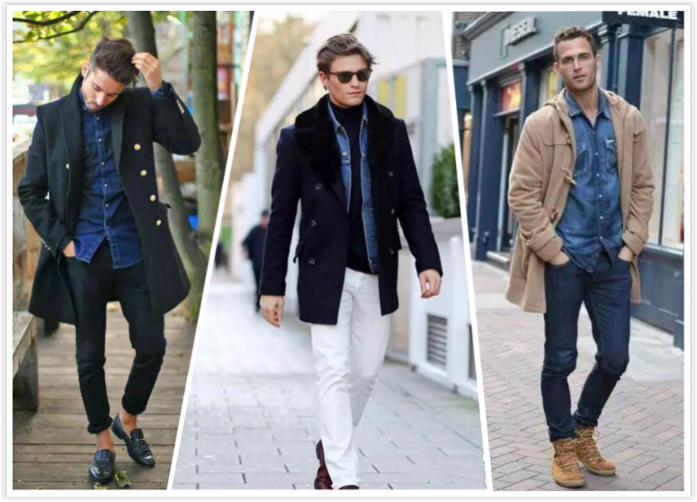 型男打造牛仔穿搭指南,牛仔工装衬衫型男