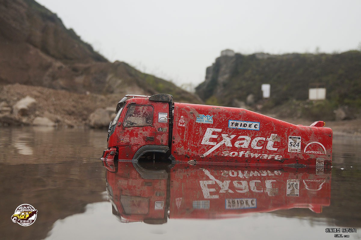 拉力卡车模型开箱测评 (静点拉力卡车模型路试)