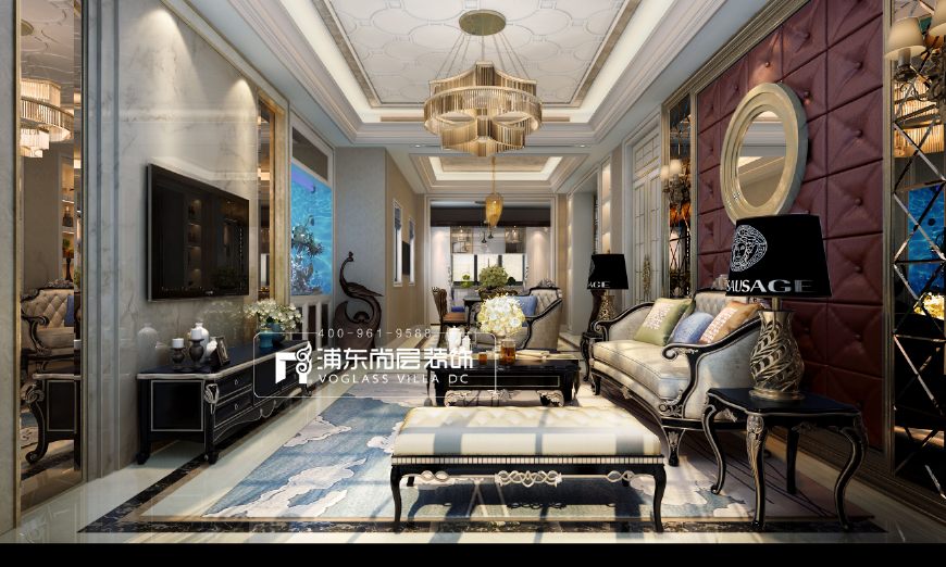 上海浦东新区碧云左岸独栋别墅,碧云湾样板间装修效果图