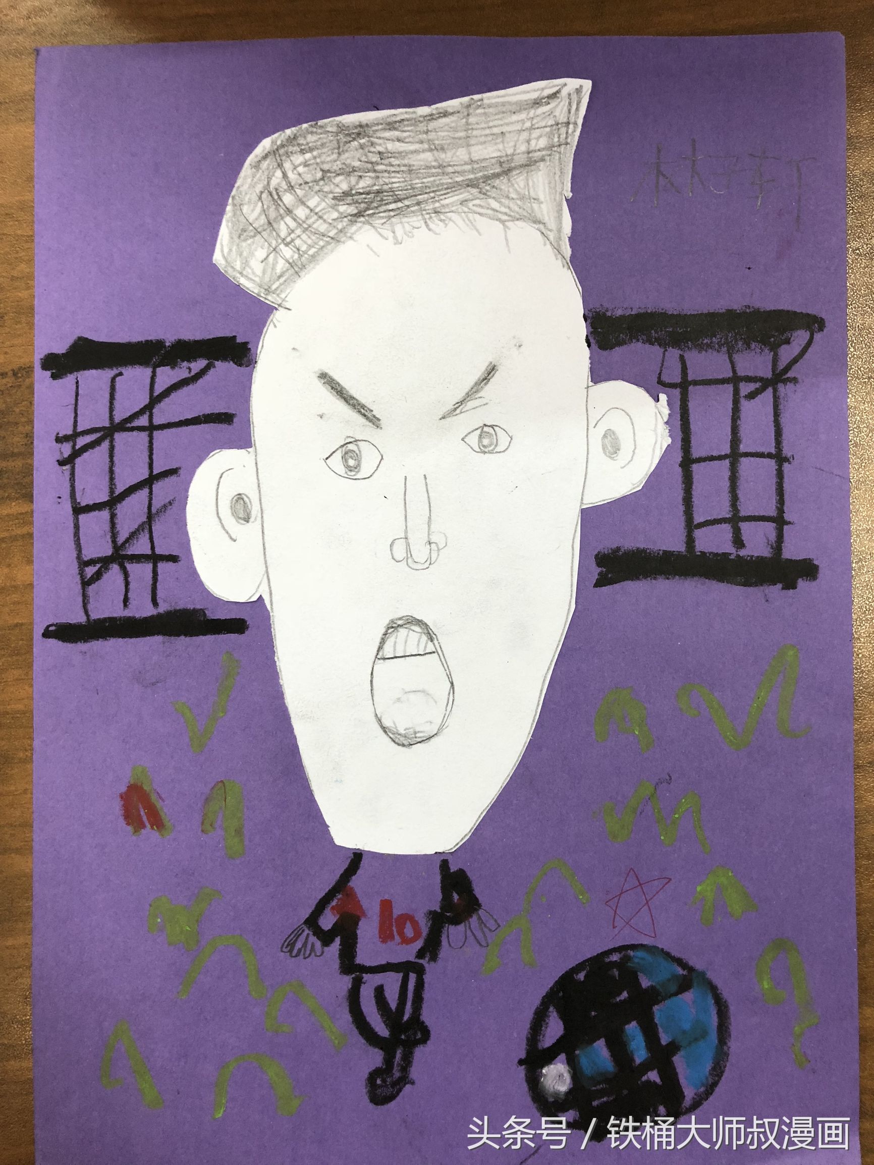 毁童年漫画：小学生画出来的梅西是怎样的？五花八门，笑岔气了