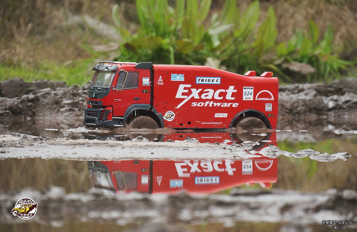拉力卡车模型开箱测评 (静点拉力卡车模型路试)