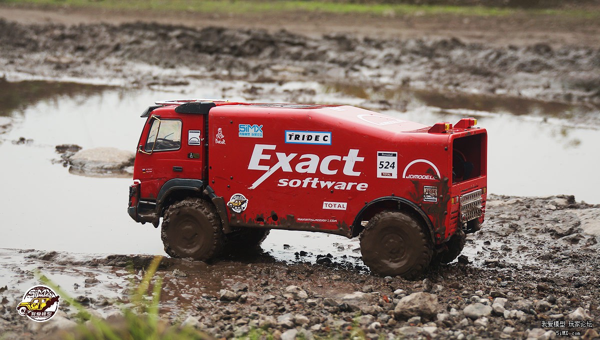 拉力卡车模型开箱测评 (静点拉力卡车模型路试)