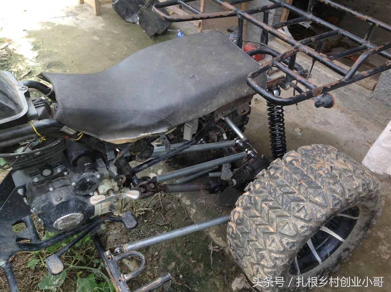 自改沙滩车教程,沙滩车改旋耕轮