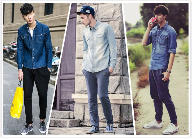 型男打造牛仔穿搭指南,牛仔工装衬衫型男