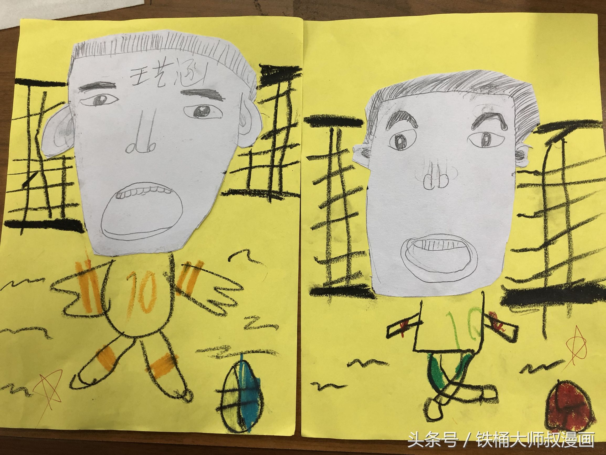 毁童年漫画：小学生画出来的梅西是怎样的？五花八门，笑岔气了