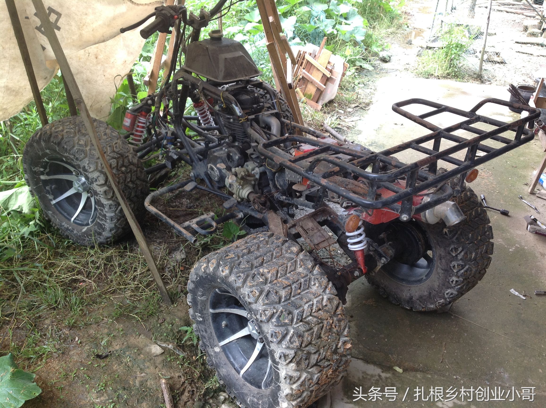 自改沙滩车教程,沙滩车改旋耕轮