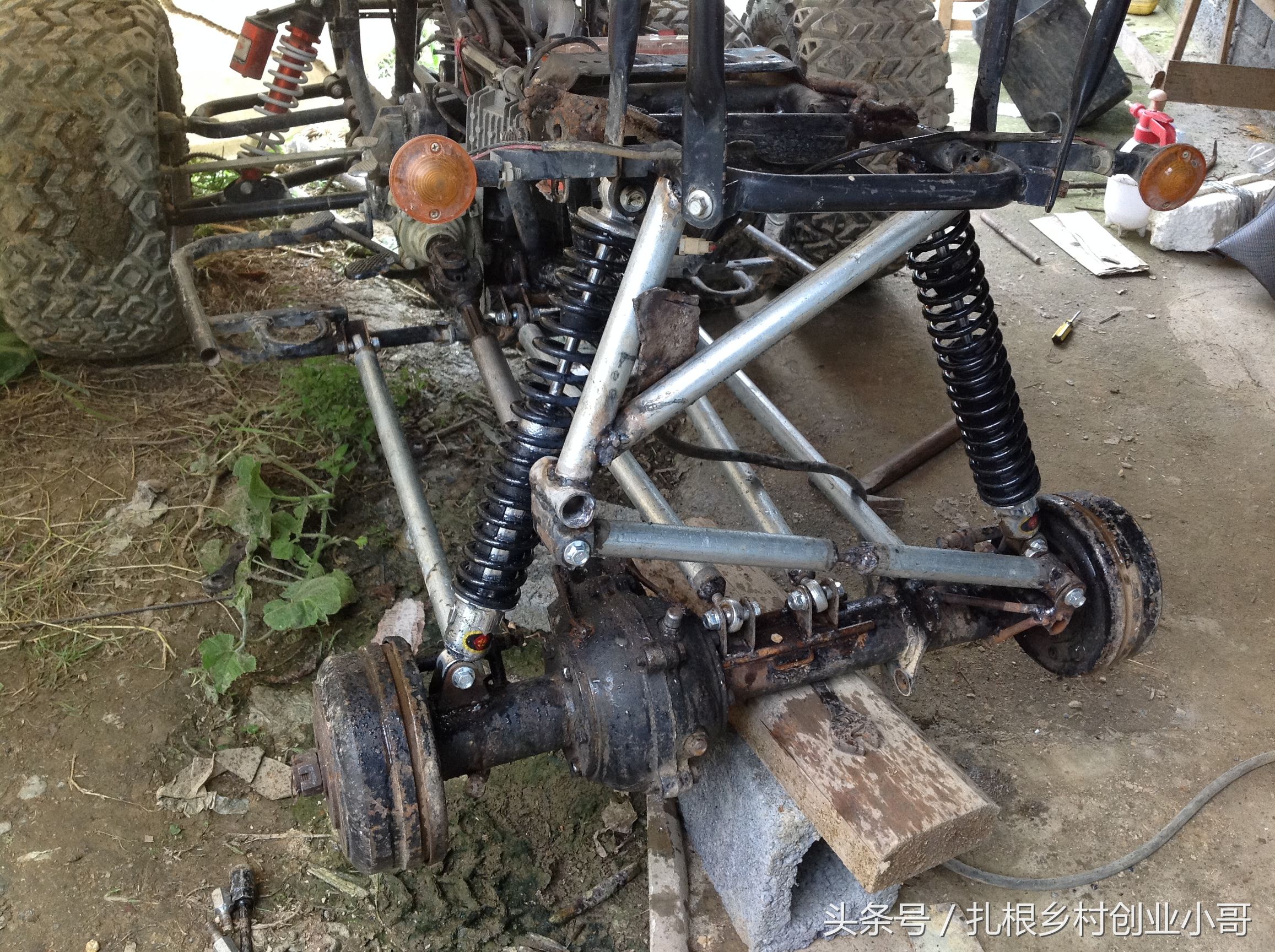 自改沙滩车教程,沙滩车改旋耕轮