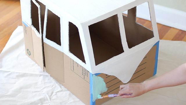 自制猫咪纸箱简单教程,纸箱自制一只迷你小宠物