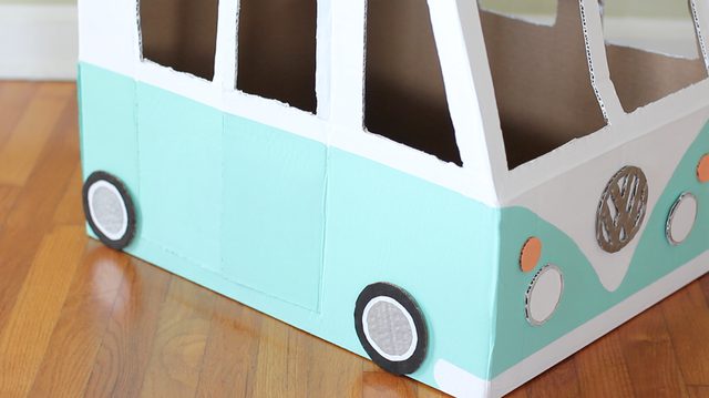 自制猫咪纸箱简单教程,纸箱自制一只迷你小宠物