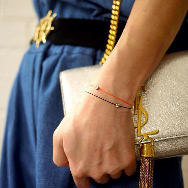 小李子戴的红绳,新春温柔敲显白转运红绳手链分享