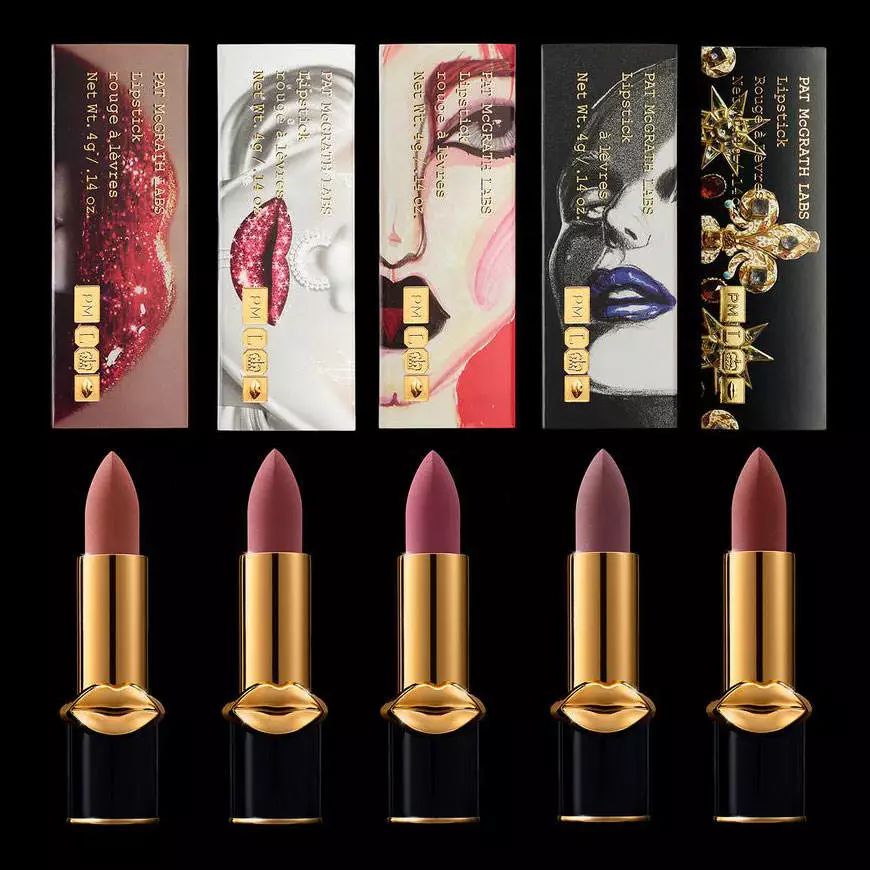 patmcgrath丝绸唇膏491色号,patmcgrath金管口红试色