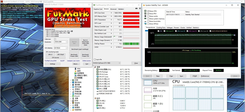 绗旇鏈琲77700+gtx1060娓告垙娴嬭瘯,绗旇鏈琲7-7700hq鍔爂tx1070娴嬭瘎