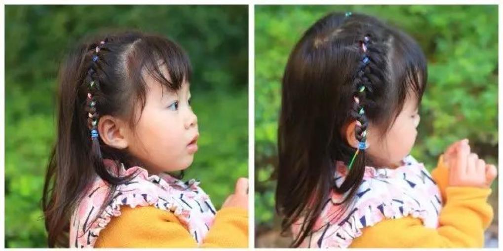 我有个小女儿,给她扎辫子是我至今乐此不疲的事