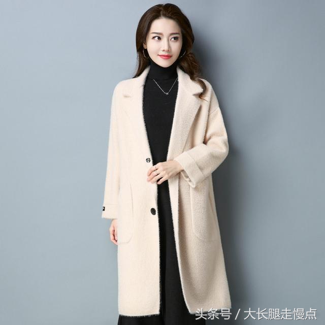 中老年女冬季毛呢大衣,显瘦的毛呢大衣