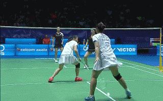 羽毛球应对封网教学,羽毛球双打网前封网技术