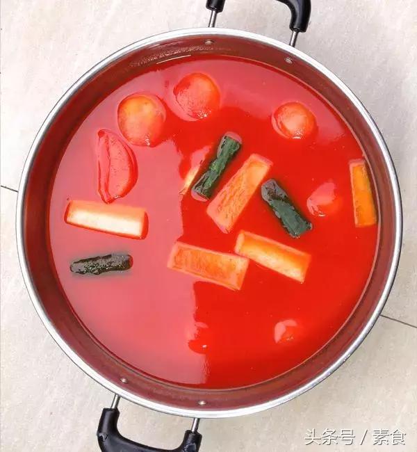 素火锅素食,清淡的素火锅