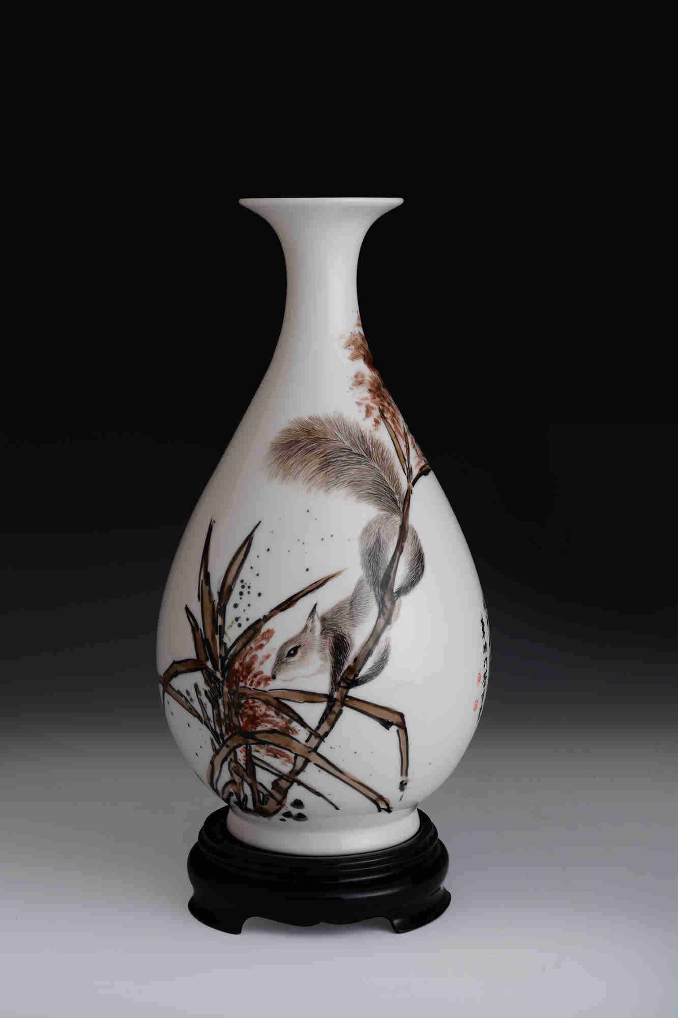 五彩纹龙凤瓷瓶,景德镇十二生肖瓷瓶