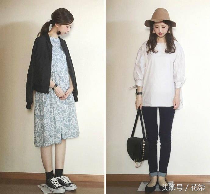 怀孕最美孕妈穿搭,怀孕这样穿时尚好看你学会了吗