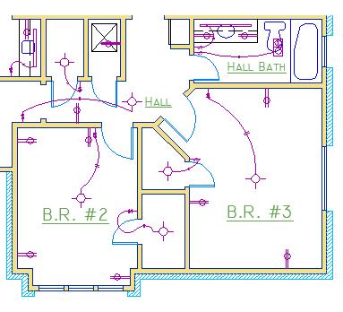 cad基础图四个圆,cad制图初学入门图层