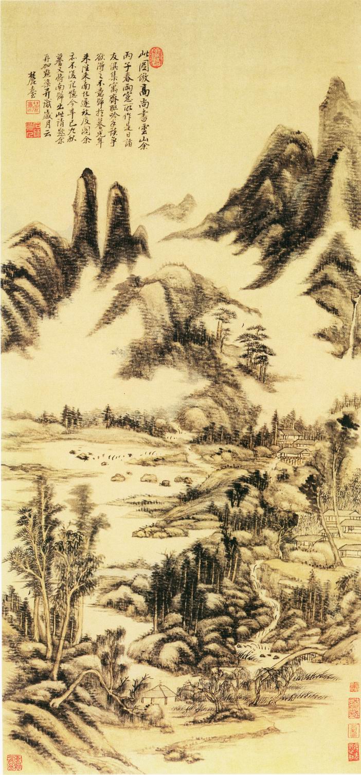 清代山水画图片大全曝光,清代山水画真迹图片