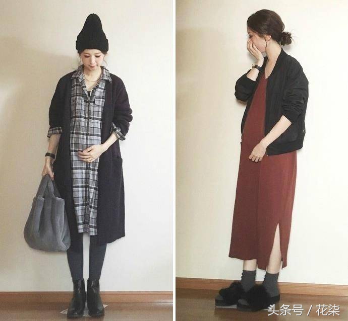 怀孕最美孕妈穿搭,怀孕这样穿时尚好看你学会了吗