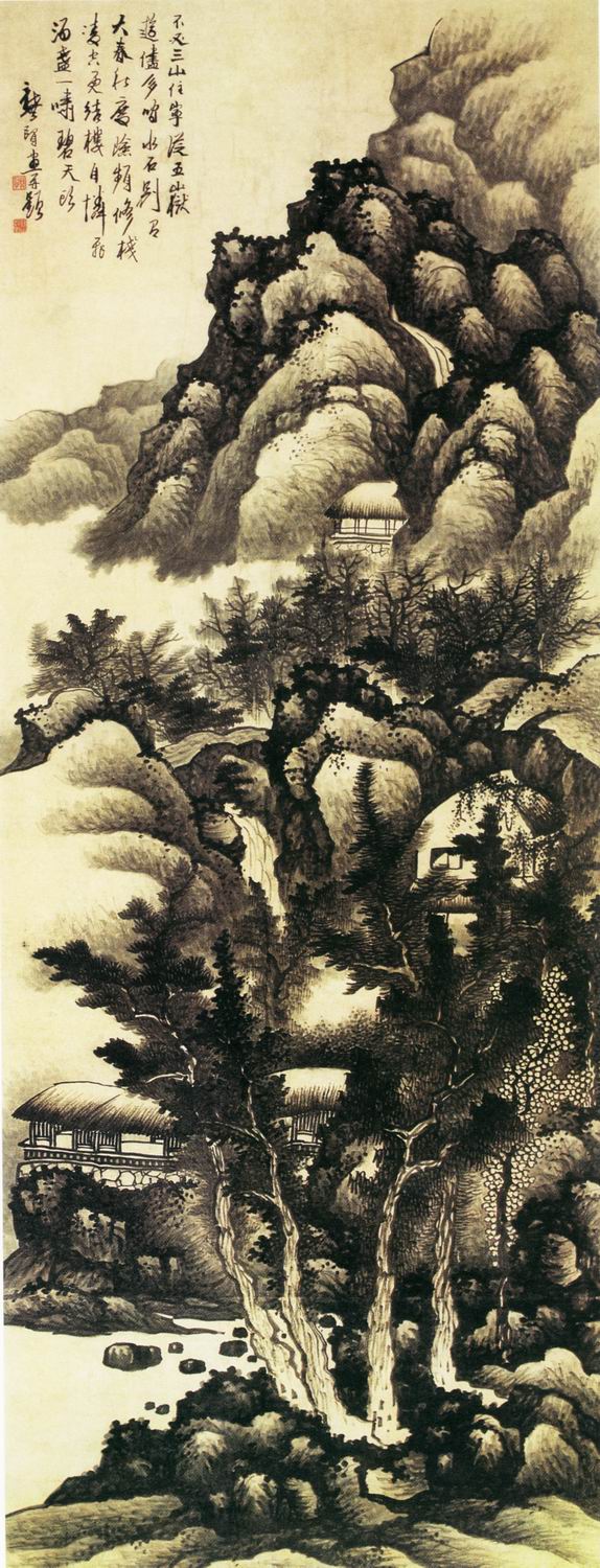 清代山水画图片大全曝光,清代山水画真迹图片