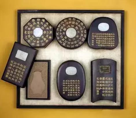 故宫博物院藏乾隆御用朱批砚,故宫博物院藏乾隆御用朱批紫砂砚