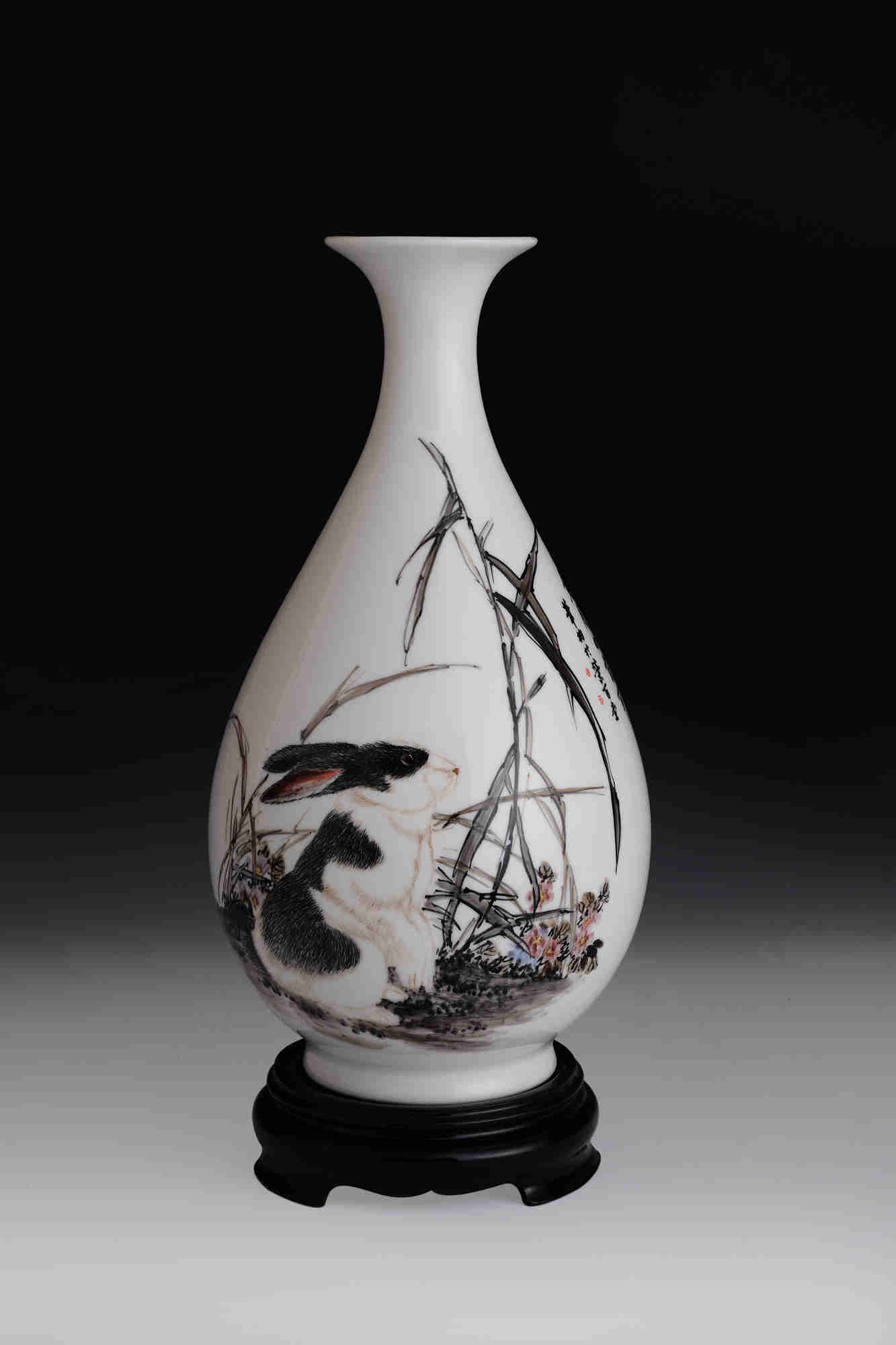 五彩纹龙凤瓷瓶,景德镇十二生肖瓷瓶