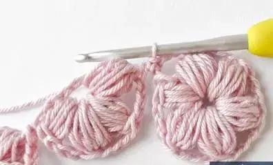 用毛线做泡芙花毯,泡芙花毯钩织教程