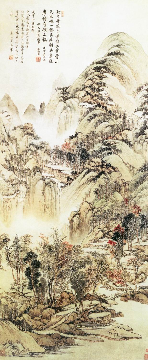 清代山水画图片大全曝光,清代山水画真迹图片