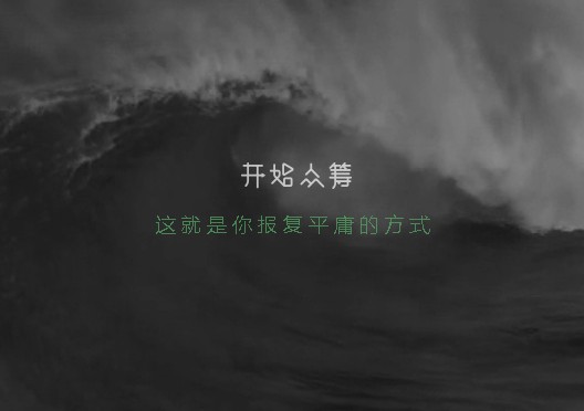 开始众筹：用内容报复平庸