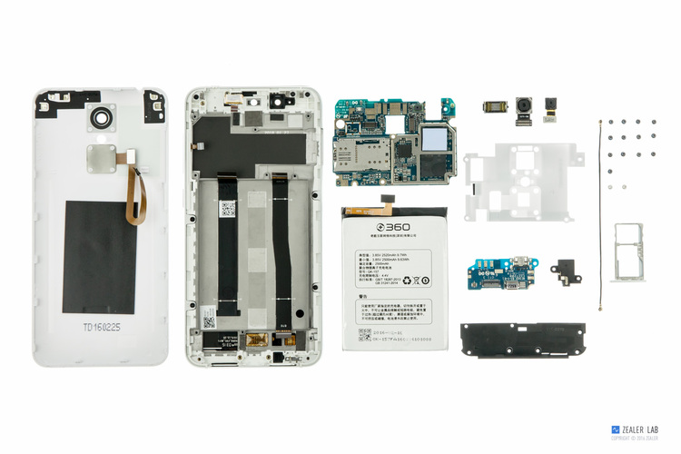 拆解360,360f4手机